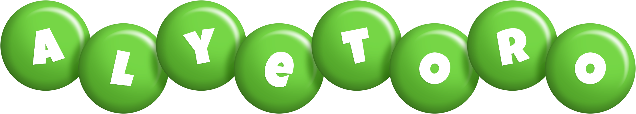 Alyetoro candy-green logo
