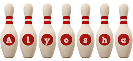 Alyosha bowling-pin logo