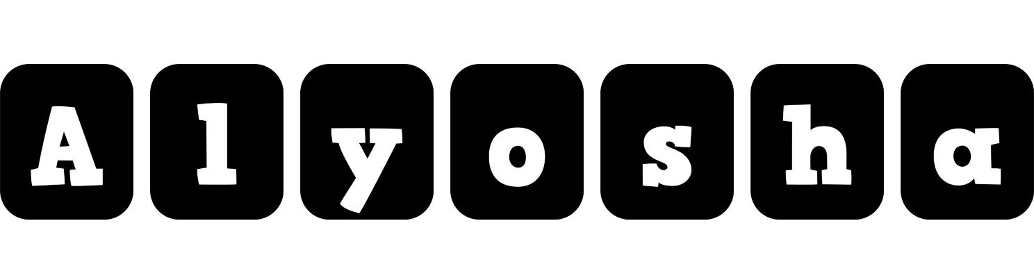 Alyosha box logo