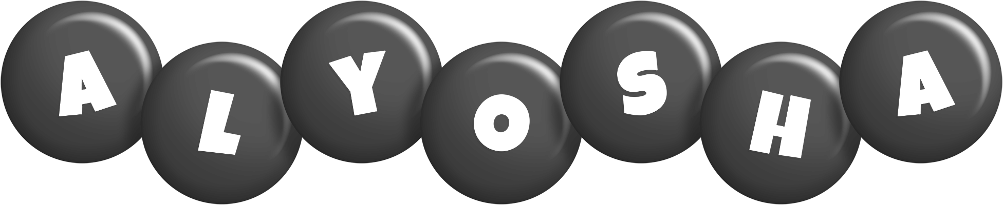Alyosha candy-black logo