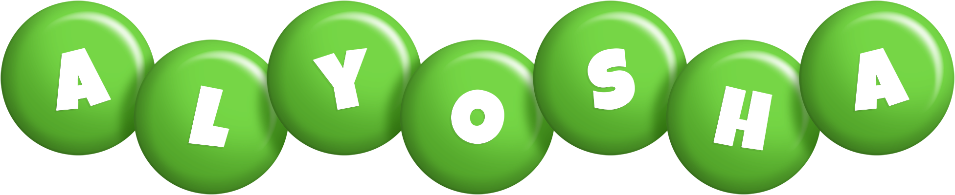 Alyosha candy-green logo