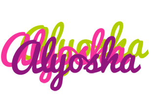 Alyosha flowers logo