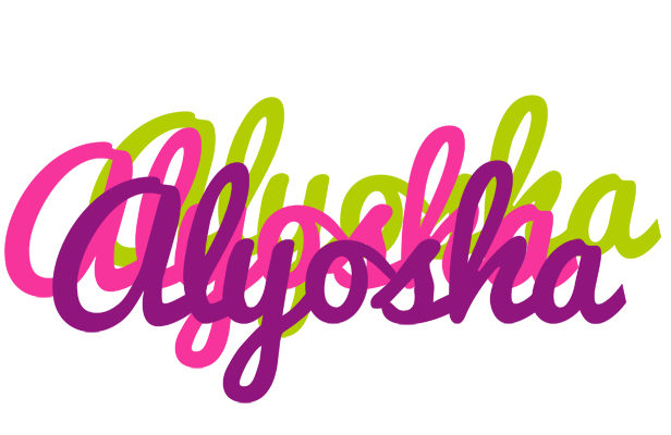 Alyosha flowers logo