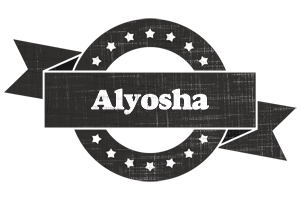 Alyosha grunge logo