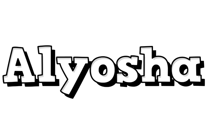 Alyosha snowing logo