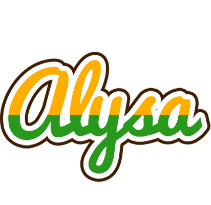 Alysa banana logo