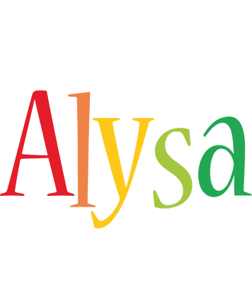 Alysa birthday logo