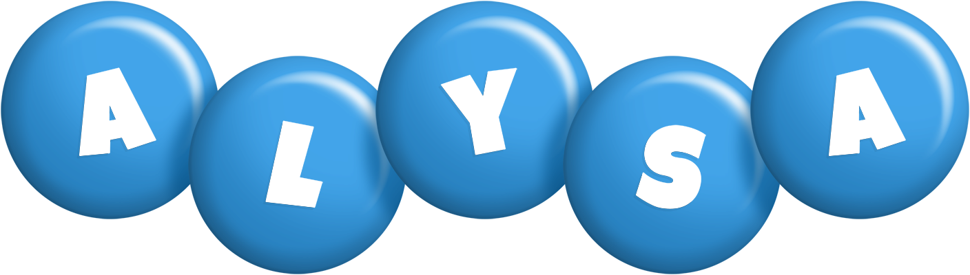 Alysa candy-blue logo