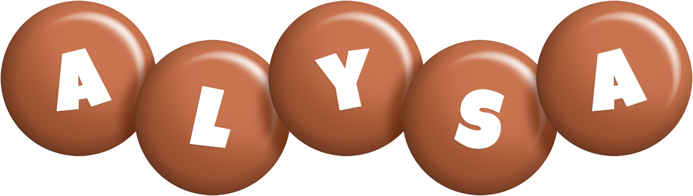Alysa candy-brown logo