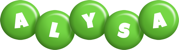 Alysa candy-green logo