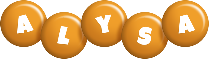 Alysa candy-orange logo