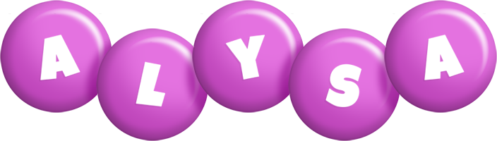 Alysa candy-purple logo