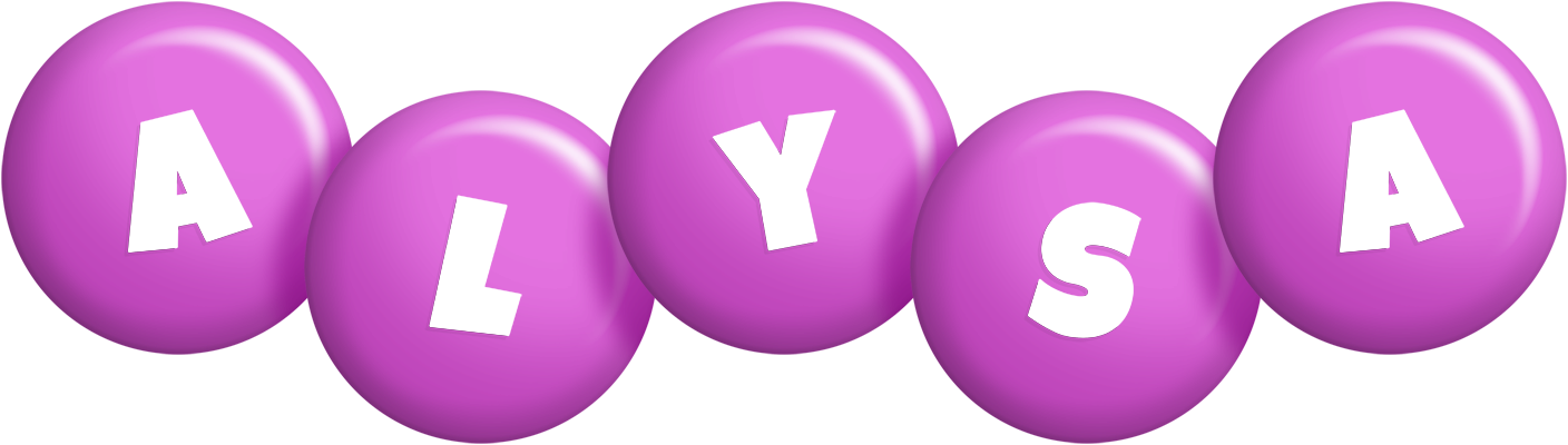 Alysa candy-purple logo