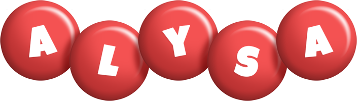 Alysa candy-red logo