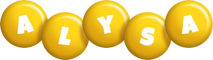 Alysa candy-yellow logo