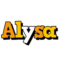 Alysa cartoon logo