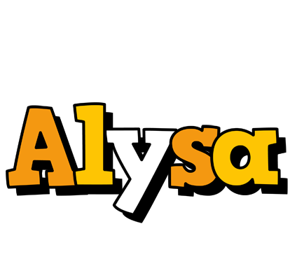 Alysa cartoon logo
