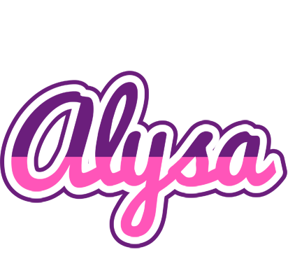 Alysa cheerful logo