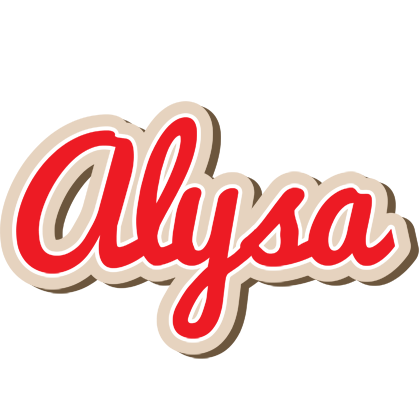 Alysa chocolate logo