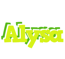 Alysa citrus logo