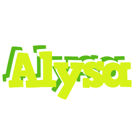 Alysa citrus logo