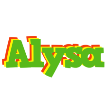 Alysa crocodile logo