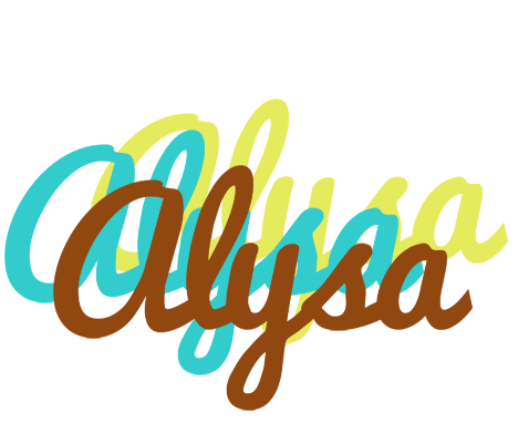Alysa cupcake logo