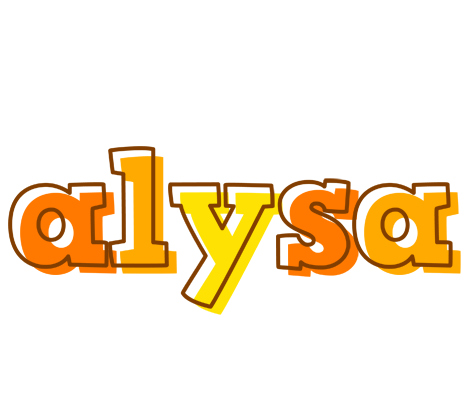Alysa desert logo