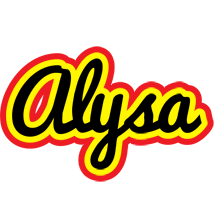 Alysa flaming logo