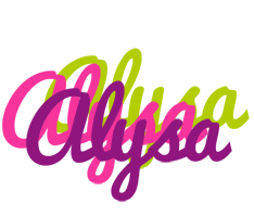 Alysa flowers logo