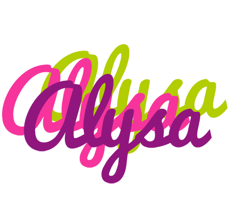 Alysa flowers logo