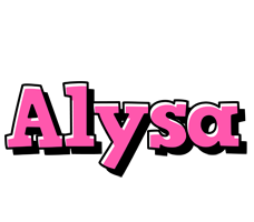 Alysa girlish logo