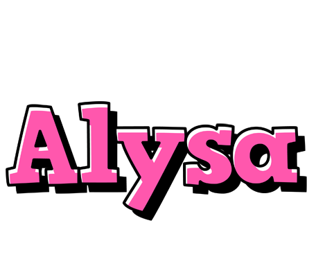 Alysa girlish logo