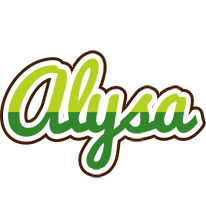 Alysa golfing logo