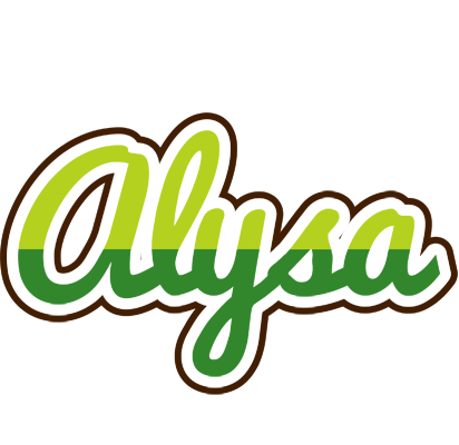 Alysa golfing logo