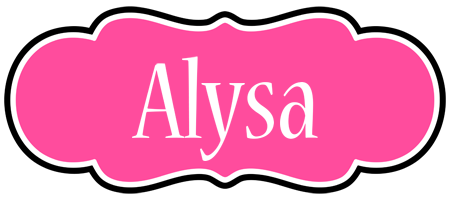 Alysa invitation logo