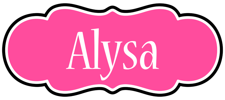 Alysa invitation logo