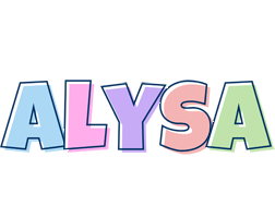 Alysa pastel logo