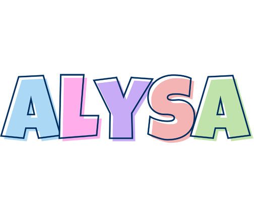 Alysa pastel logo