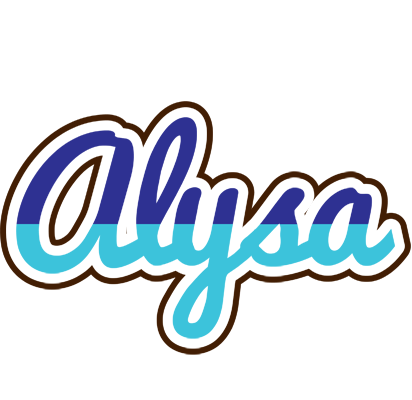 Alysa raining logo