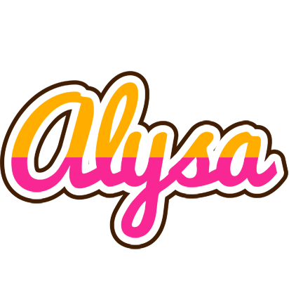 Alysa smoothie logo