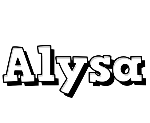 Alysa snowing logo