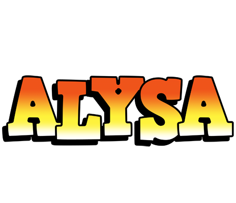 Alysa sunset logo