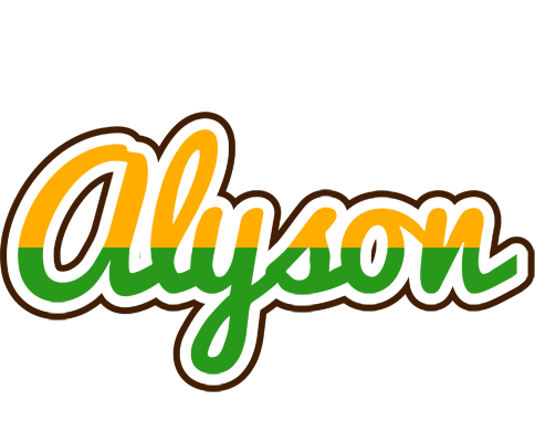 Alyson banana logo