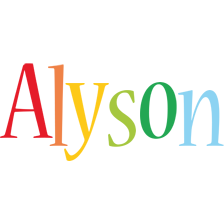 Alyson birthday logo