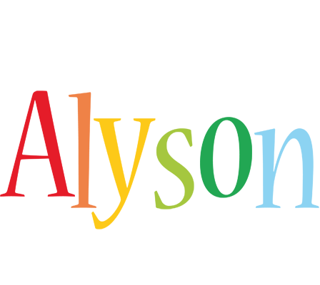 Alyson birthday logo