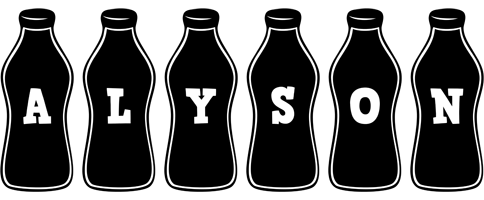 Alyson bottle logo