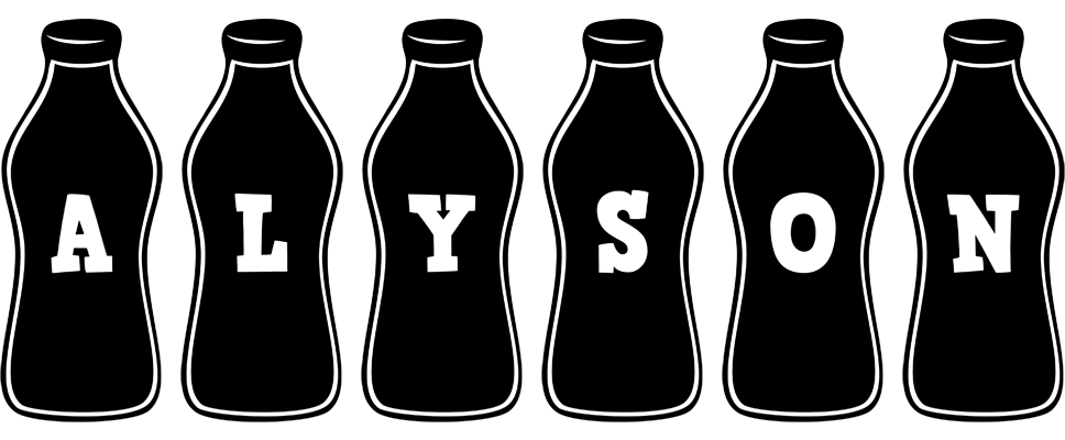 Alyson bottle logo