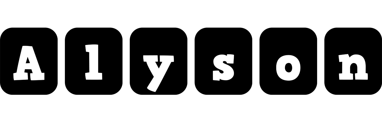 Alyson box logo