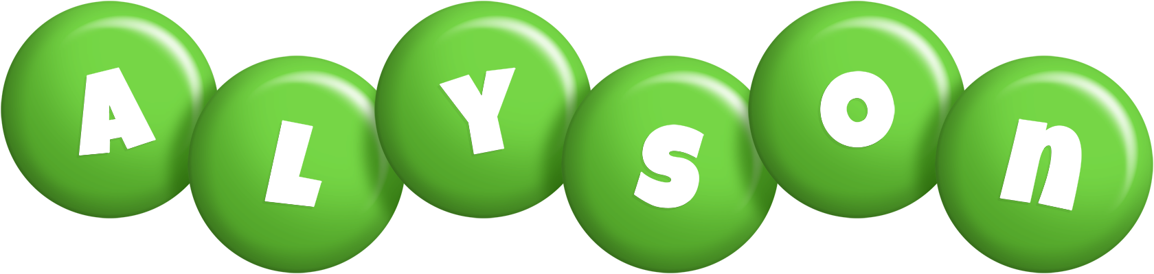 Alyson candy-green logo